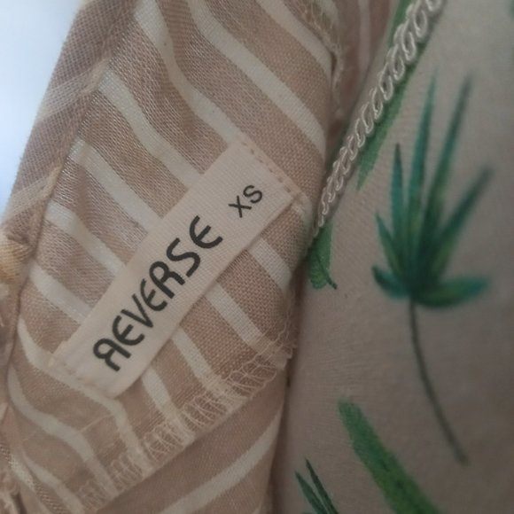 Reverse nude and white summer dress, strappy, plunging neckline (Size XS) - Picture 8 of 8